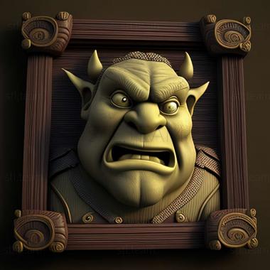 3D model Shrek 2 Team Action game (STL)